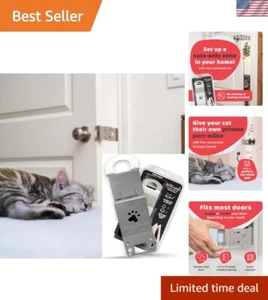 Steel Cat Door Strap and Latch, Sturdy Door Holder for Keeping Dogs and Kids ... - Picture 1 of 10