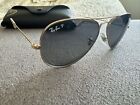 RAY-BAN RB3025 L0205 58mm Gold Aviator Sunglasses Frames Only Italy