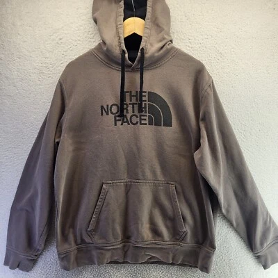 The North Face Hoodie Mens Large Brown TNF Logo Sweater Sweatshirt Pullover - Image 1 of 4