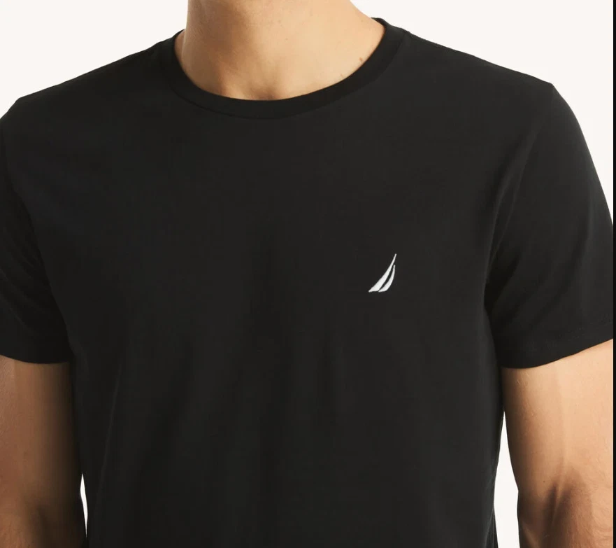 NWT Nautica Men's Short Sleeve Tee Solid Crew Neck T-Shirt XS S M L XL XXL 3XL - Image 1 of 1