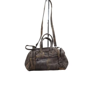 Umhängetasche Damen Used-Look Braun Leder - Bild 1 von 10