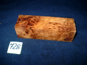 Rüster Maser Messergriffblock Edelholz Messergriff 120 x 39 x 35 mm Nr: 728 - Bild 1 von 3