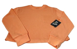 Girls' Long-Sleeve T-shirt in Peach Orange, Size M (8) Art Class - Picture 1 of 6