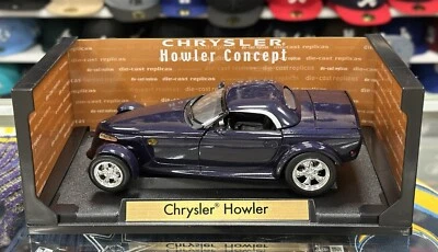 Motormax Chrysler Howler Convertible Hardtop Blue 1/18 Scale Diecast Model Car  - Image 1 of 4