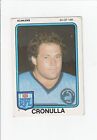 1981 Scanlens Rugby League Dane Sorensen #63 (Cronulla Sharks)