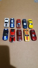 HOT WHEELS LOT OF 10 MUSTANG CARS, DRAGSTER, 67 SHELBY GT-500 X 2, 99 MUSTANG