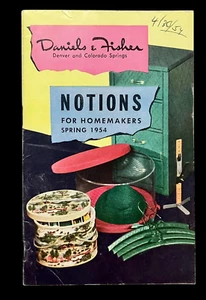 1954 Daniels & Fisher Notions For Homemakers Spring Catalog Sewing Collectible - Picture 1 of 9