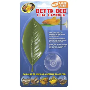 Zoo Med Betta Bed LEAF HAMMOCK LARGE ZooMED Fish Aquariam Decoration - Picture 1 of 1