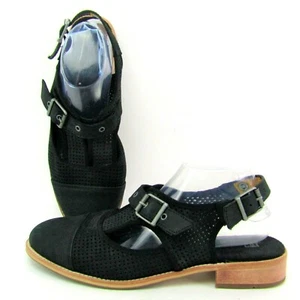 CAT Martine Leather Slingback Heel Sandal Women's 10 M Black P309388 - Picture 1 of 10