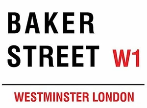 Plaque En Acier Petite Baker Street, Londres (Sherlock Holmes) 200Mm X 150Mm - Imagen 1 de 1