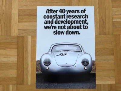 Prospekt Porsche 911 Carrera RSR Turbo, 944 GTP, 962C Broschüre Brochure Katalog Foto 1 de 4