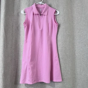 Kleines rosa Golf Polo Tenniskleid für Damen - atmungsaktives Kleid mit Kragen - gebraucht, in einwandfreiem Zustand - Bild 1 von 5