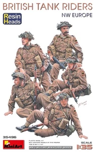Miniart 1/35 WW2 BRITISH TANK RIDERS NW EUROPE. RESIN HEADS - Picture 1 of 1