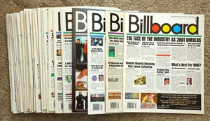 Billboard Magazine Lot of 27, 2001. Jan. Feb. Mar. Apr. May Jun. Aug. Nov. - Imagen 1 de 6