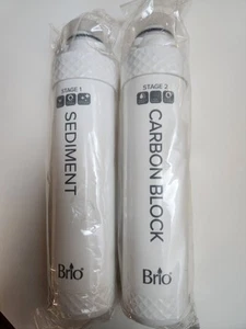 New Sealed Brio 2 Water Filters Carbon Block & Sediment (Stage 1 & 2) #2 - Picture 1 of 3