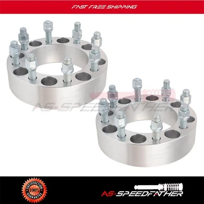 2x espaciadores de rueda de 2" 8x6,5 14x1,5 para Chevrolet Suburban 2500 GMC Yukon XL 2500 Foto 1 de 4