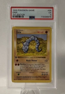 1999 POKEMON BASE SET 1ST EDITION #56 ONIX PSA 5 - Picture 1 of 2