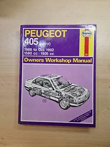 Peugeot 405 Petrol 1988-1992 1580 & 1905cc Haynes Owners Workshop Manual 1559 - Picture 1 of 21