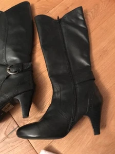 Stivali donna Fiore neri in pelle taglia 4 - Foto 1 di 7
