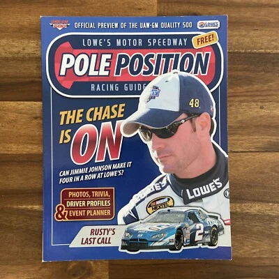 Lowes moter speedway pole position magazine October 2005 Program Jimmie Johnson - Image 1 of 4