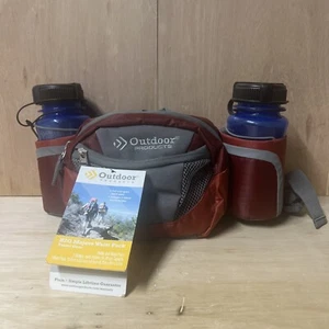 Outdoor Products Mojave 8.0 Red Fanny Pack Hiking Hip Bag Dual Bottle Holder A6 - Picture 1 of 14