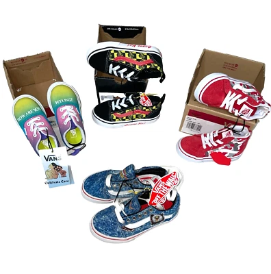 Zapatillas deportivas o altas con cordones o sin cordones VANS para niños pequeños; tallas 4,5-10,5 Foto 1 de 2