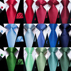 Hi Tie® New Hot Trend! Solid Striped Color Plain Classic Necktie Men's Tie Set