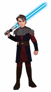 OFFICIAL LICENSED STAR WARS CLONE WARS ANAKIN SKYWALKER BOYS COSTUME SIZE SMALL - Picture 1 of 1