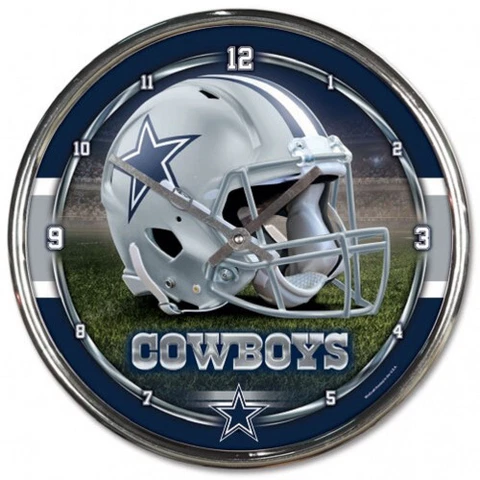 Dallas Cowboys Chrome Clock Cover