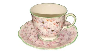 Foley Bone China Trio (Teacup, Saucer, Side Plate) - Picture 1 of 17