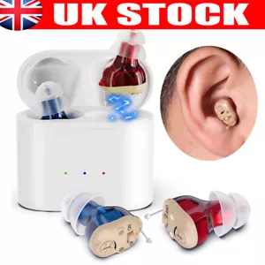 Rechargeable Digital Hearing Aid Enhancer Invisible Ear Aids HighPower Wireless - Picture 1 of 12