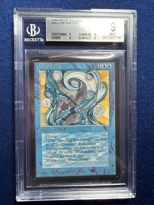 MTG BETA Wall of Air U G  BGS 9 Quad MINT (All 9 sub grades) 1993 - Image 1 of 2