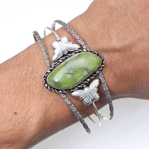 Vassolite Gemstone Handmade Jewelry Cuff Bracelets 7''Adjustable - Picture 1 of 5