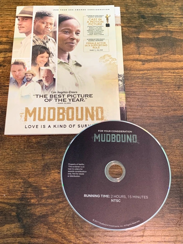 Mudbound FYC DVD 2017 Netflix Screener Mary J Blige For Consideration Promo - Image 1 of 4