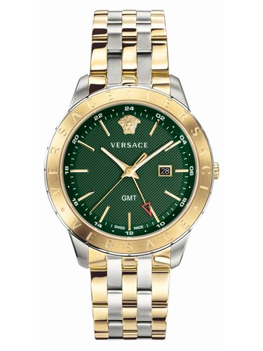 Orologio da polso uomo Versace universale 43 mm finestra data cinturino acciaio inox VEBK007