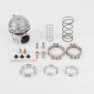 44mm Externes Wastegate MVR V-Band Flansch Turbo Wastegate Aluminium Silber - Picture 1 of 10