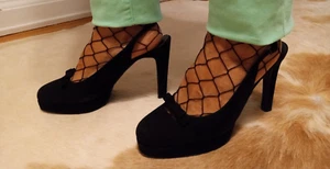 Stuart Weitzman SCHWARZE LEDER PLATEAUSCHUHE GRÖSSE 8,5 FÜR $29 - Bild 1 von 6