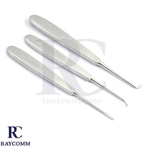 Juego de 3 instrumentos quirúrgicos de ligamento periodontal Warwick James Elevators - Imagen 1 de 4
