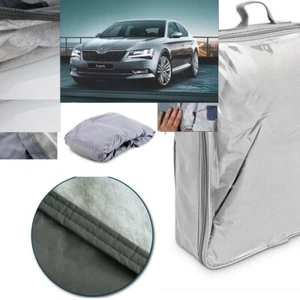 TELO COPRIAUTO TELATO FELPATO PER SKODA SUPERB BERLINA ANNO 2019 IMPERMEABILE AN - Foto 1 di 12