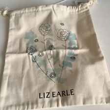 Liz Earle pretty canvas drawstring gift cosmetic bag new 🎁 action pay £7