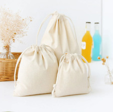 Borsa in tessuto tessuto di lino cotone polvere borse regalo bambini borsa in tela rustica