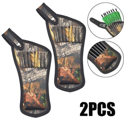 2x 8Holes Crossbow Arrow Quiver Bag Pouch Holder Waist Hip belt Portable Hunting - Image 1 of 4