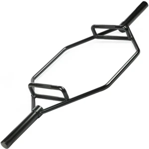 Hex Weight Lifting Trap Bar 2-Inch Steel Construction 1000 Pounds Capacity Black - Picture 1 of 8