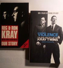 KRAY TWINS 2x UK books - Reg & Ron Kray Our Story + The Profession Of Violence