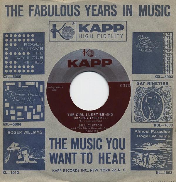 Bill Clifton - Springhill Disaster - The Girl I Left... 7inch, 45rpm - Single... - Bild 1 von 1