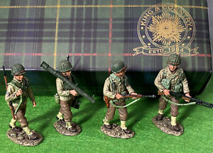King & Country DD43  ~ WWII D-Day INFANTRY PATROL ~ United States Soldier (4pcs)