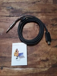 USB Gitarrenkabel - USB Interface Stecker auf 6,35mm 1/4" TS E-Gitarre - Bild 1 von 5