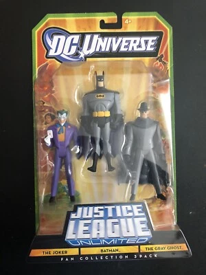 DC Universe Justice League Unlimited The Joker, Batman, Gray Ghost JLU figures - Image 1 of 3