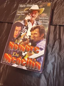 El Hombre De Medellin Vhs Pelicula Mexicana Cine Mexicano Mario Almada Dr... - Picture 1 of 8