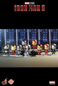 Marvel x Hot Toys IRON MAN 3 Cosbi caja completa (estuche de 8 piezas) Cosbaby - Imagen 1 de 11